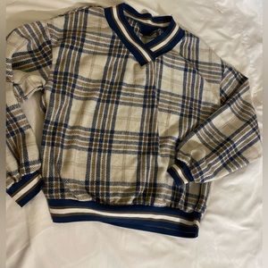 Women's Navy and Brown Jumper